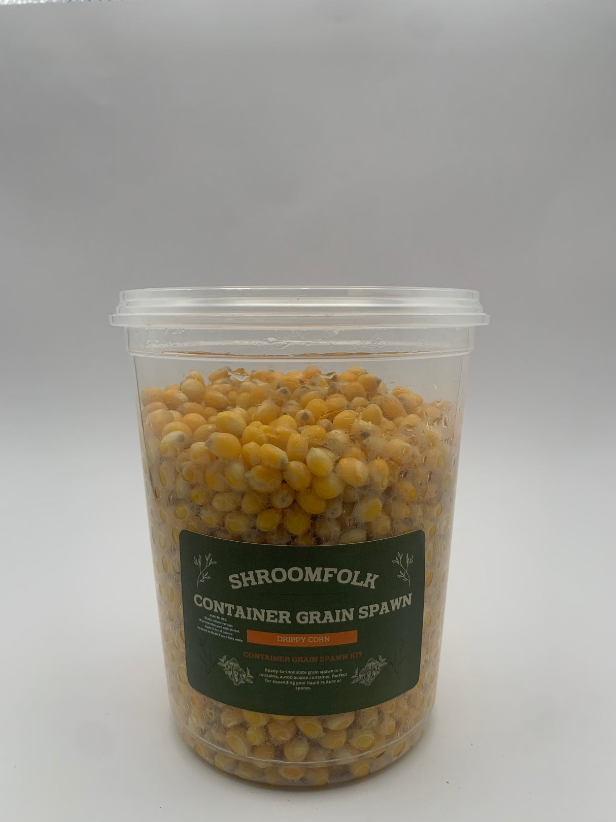 DrippyTek Popcorn Grain Spawn Tubs - 2lb