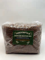 Sterilize Master's Mix Substrate Bag — 3 lbs — Hardwood & Soy Hull — For Wood-Loving Mushrooms
