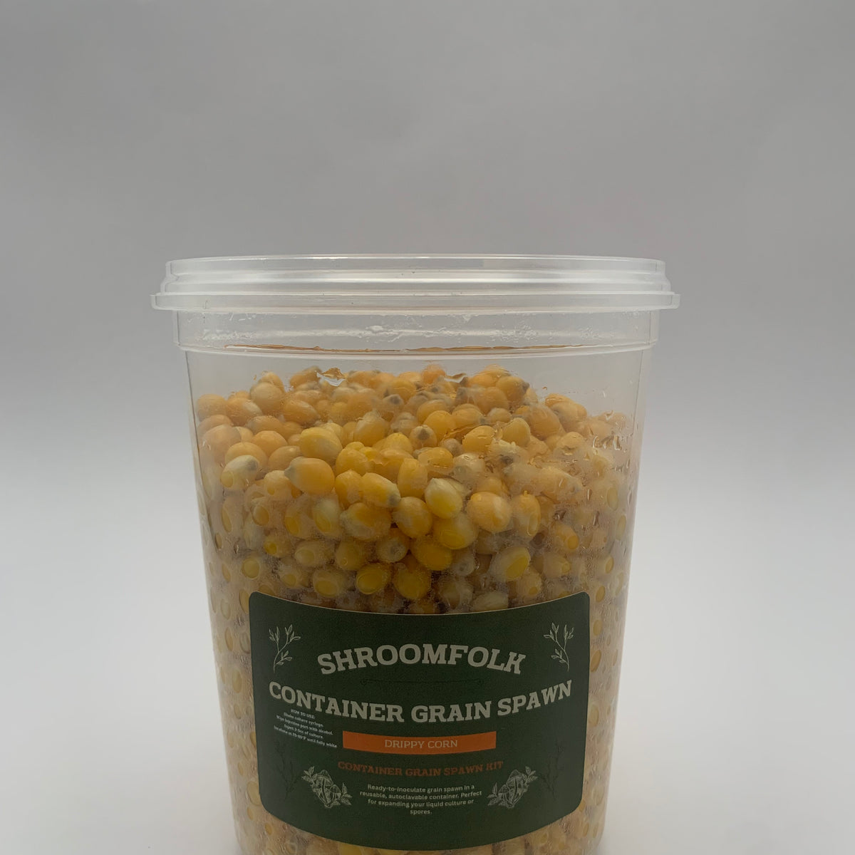 DrippyTek Popcorn Grain Spawn Tubs - 2lb – ShroomFolk