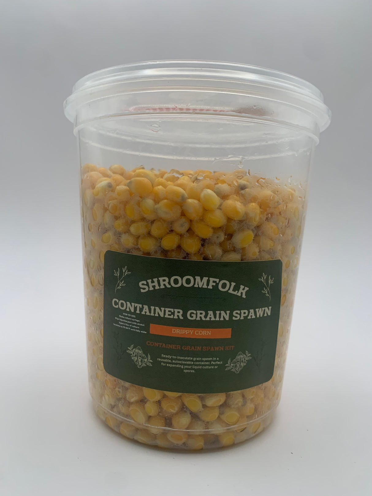 DrippyTek Popcorn Grain Spawn Tubs - 2lb